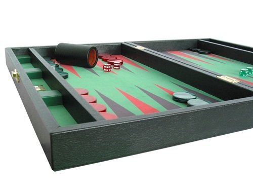 Zaza & Sacci Leather/Microfiber Backgammon Set - Board Game