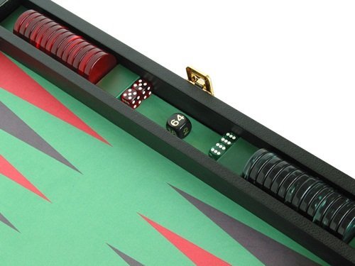 Zaza & Sacci Leather/Microfiber Backgammon Set - Board Game