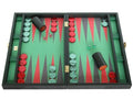 Zaza & Sacci Leather/Microfiber Backgammon Set - Board Game