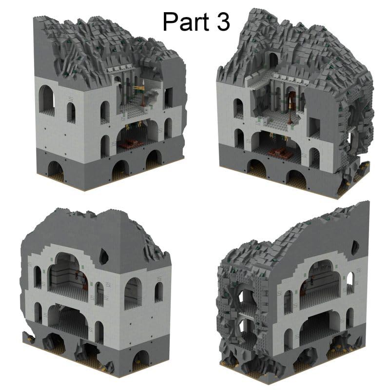 UCS Helm's Deep Modular Building Blocks Set 15830 Pieces Castle MOC Building Toy