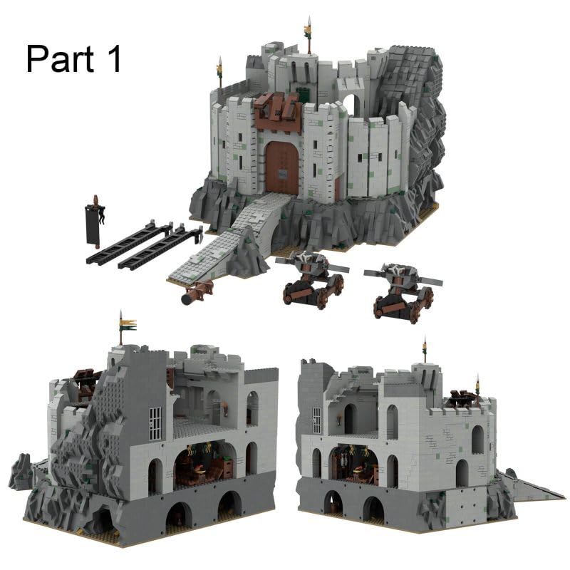 UCS Helm's Deep Modular Building Blocks Set 15830 Pieces Castle MOC Building Toy