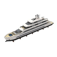 Luxury Yacht Building Blocks Set 16189 Pieces Modular Display Model Kit for Adults