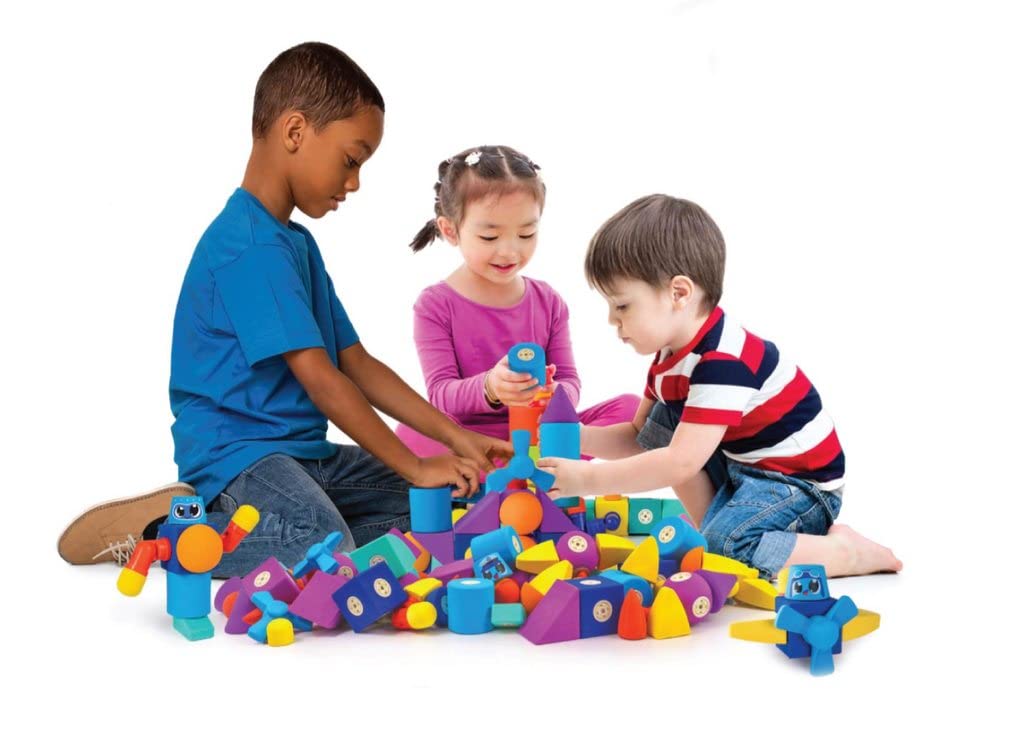 Magnetic Foam Blocks STEM Bath Building Toy for Kids 3-6 Years