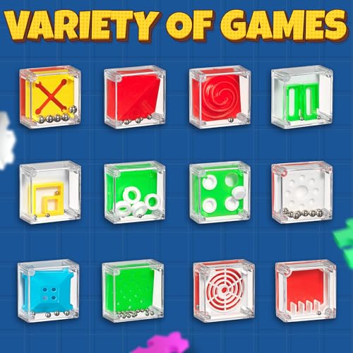 Mini Cube Puzzle Box Set 3D Brain Teaser Maze Games