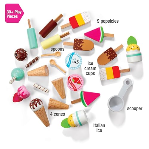 Ice Cream Truck Wooden Playset