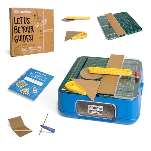 STEM Cardboard Building Kit with ChompSaw Maker Set & Inventor Workbook Ages 8+