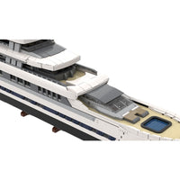 Luxury Yacht Building Blocks Set 16189 Pieces Modular Display Model Kit for Adults