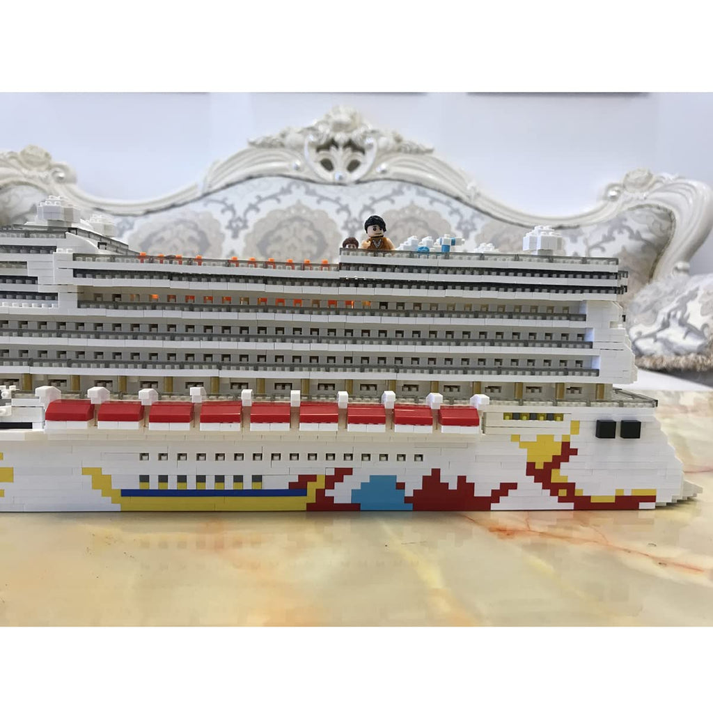 Mini Micro Blocks Luxury Cruise Liner 3D Model DIY Building Toy 4950 Pieces