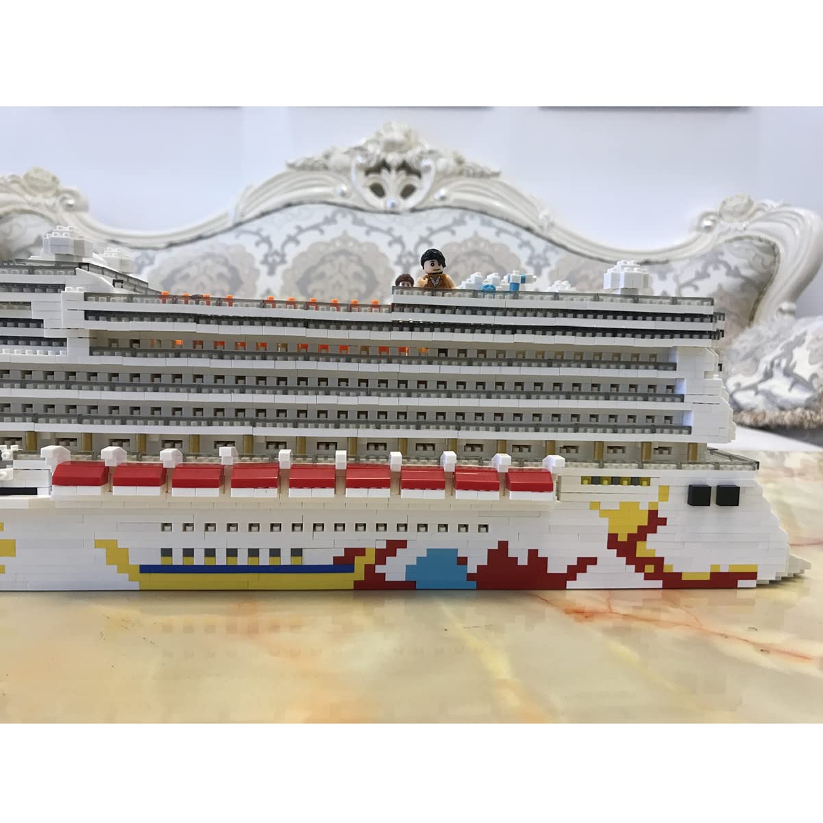 Mini Micro Blocks Luxury Cruise Liner 3D Model DIY Building Toy 4950 Pieces