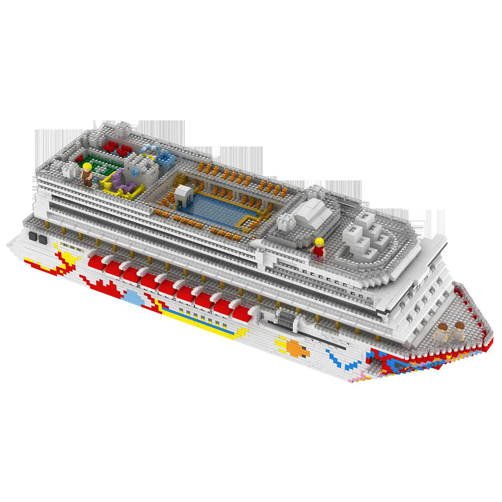 Mini Micro Blocks Luxury Cruise Liner 3D Model DIY Building Toy 4950 Pieces