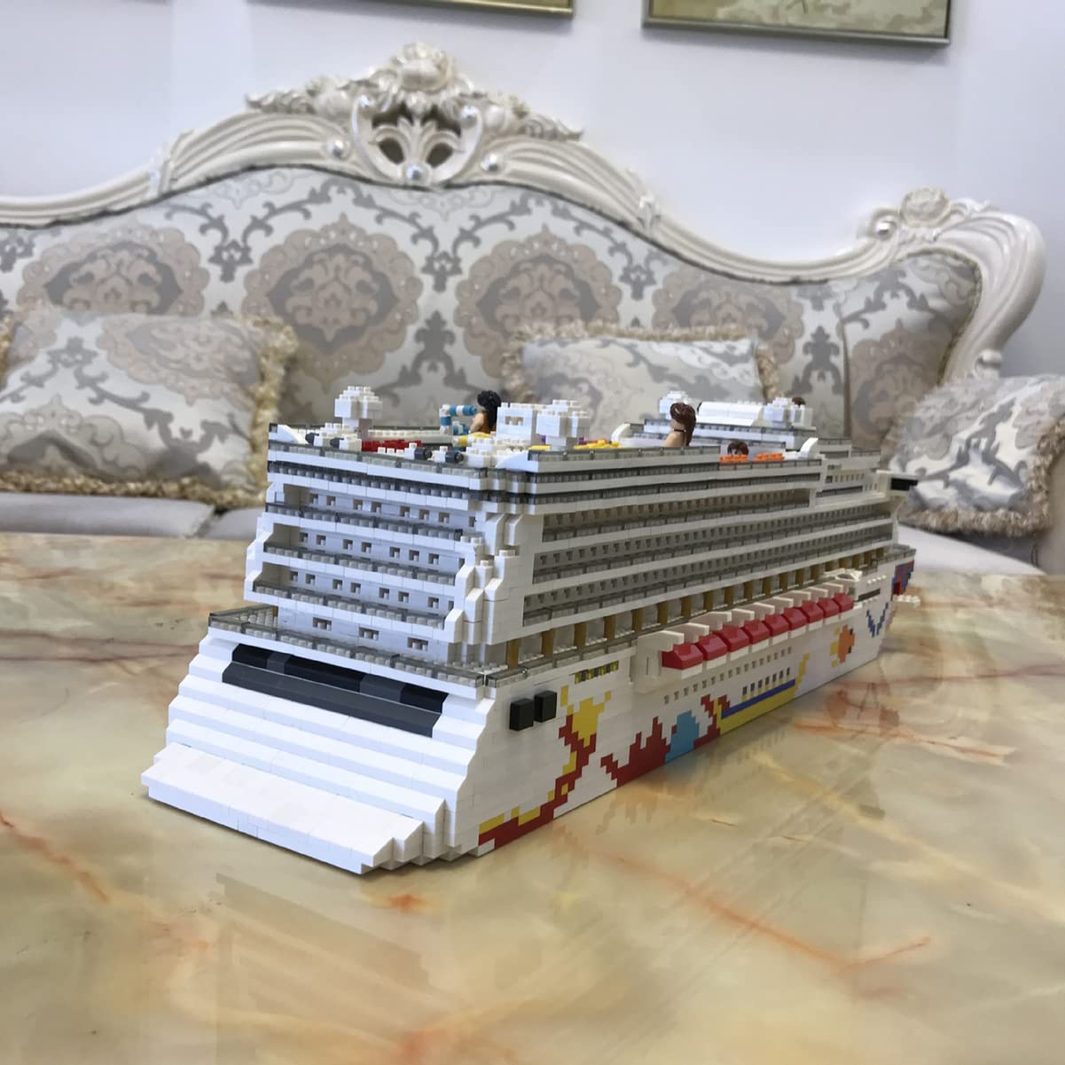 Mini Micro Blocks Luxury Cruise Liner 3D Model DIY Building Toy 4950 Pieces