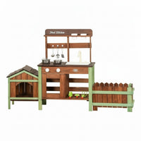 Wooden Outdoor Pretend Play Kitchen