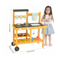 Wooden Garden Play Kitchen with Water Tank