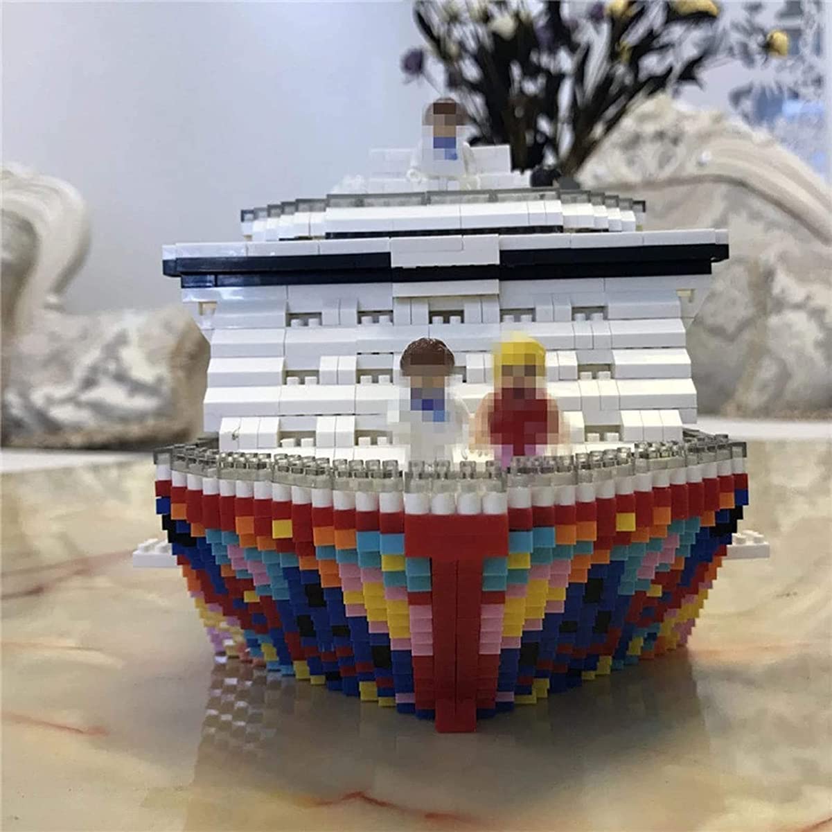 Mini Micro Blocks Luxury Cruise Liner 3D Model DIY Building Toy 4950 Pieces