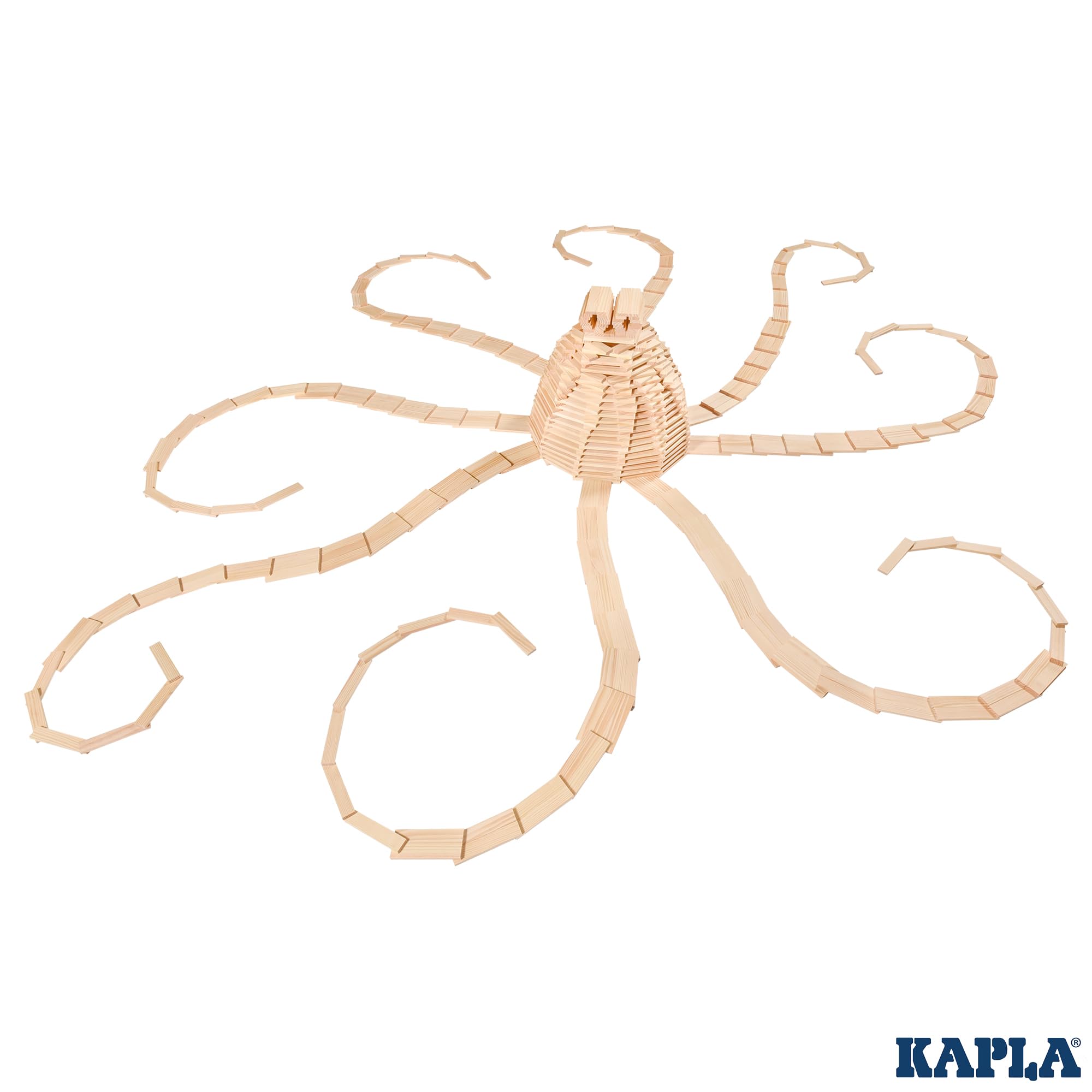 KAPLA Wooden Construction Set - 1000 Building Planks in a Chest