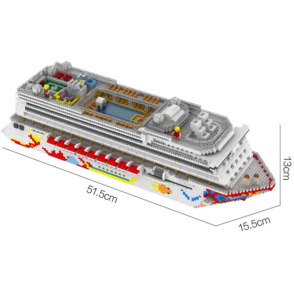 Mini Micro Blocks Luxury Cruise Liner 3D Model DIY Building Toy 4950 Pieces