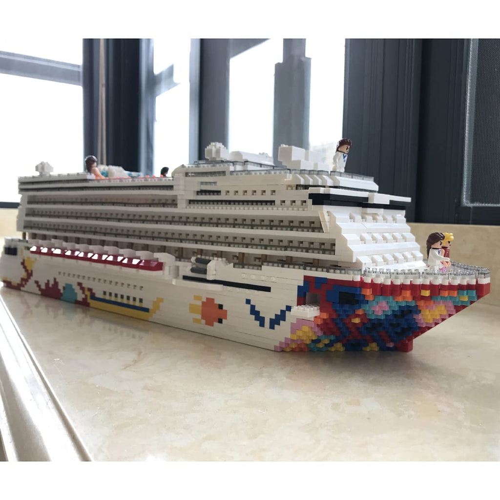 Mini Micro Blocks Luxury Cruise Liner 3D Model DIY Building Toy 4950 Pieces
