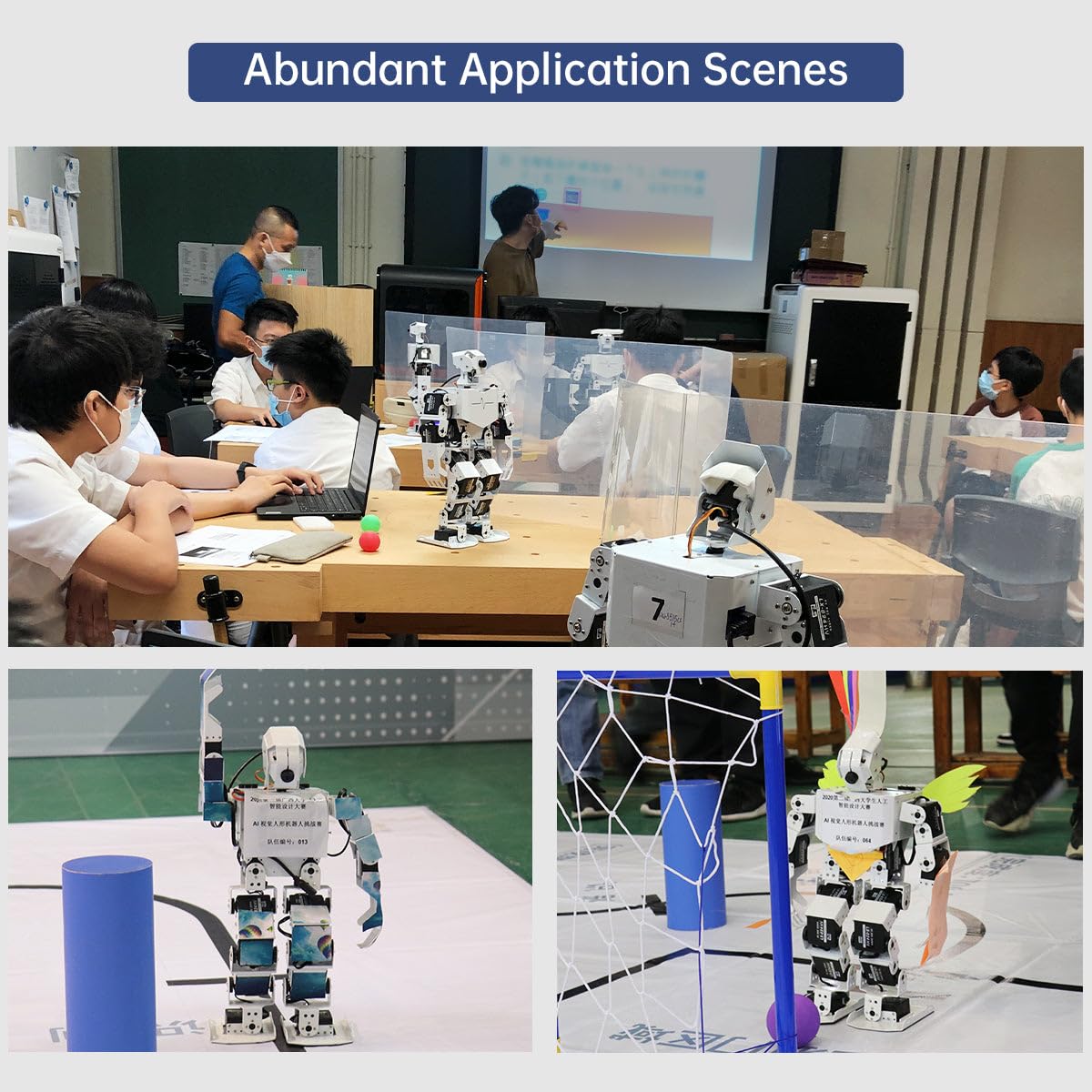 HIWONDER Humanoid Robot with ChatGPT Multimodal AI Models AI Embodied Intelligent Vision Scene Voice Understanding 20DOF Educational Robotic Kit Python Programming, TonyPi