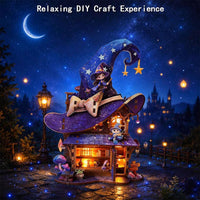 Witch’s Magic Shop DIY Book Nook Kit, DIY Miniature House Kit