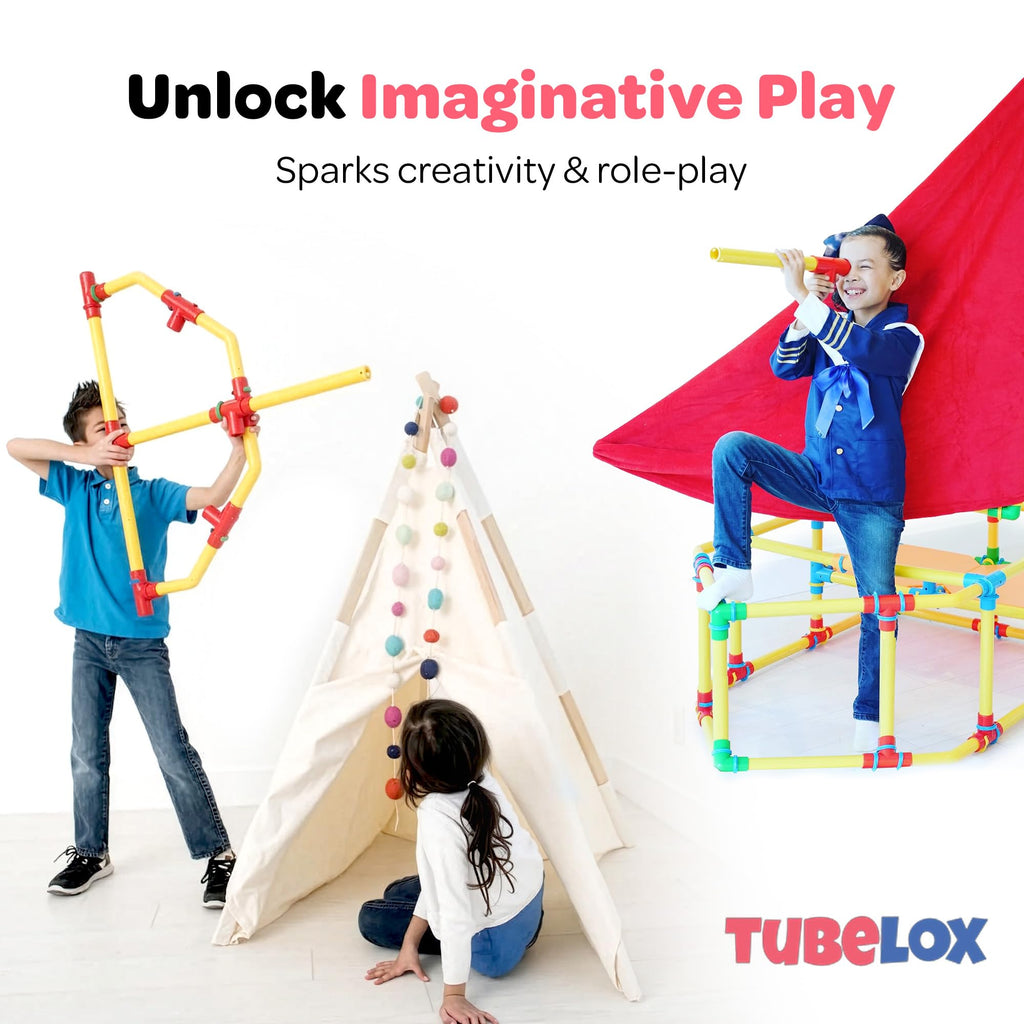 Tubelox Deluxe Building Set STEM Construction Toy for Kids