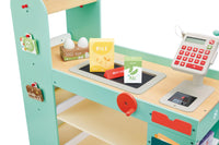 3-in-1 Wooden Supermarket Play Center