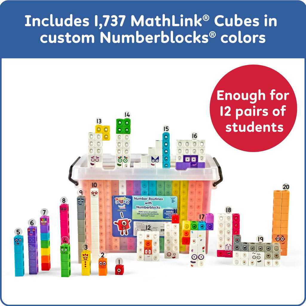 Numberblocks Math Learning Set Counting Blocks Preschool Educational Toys