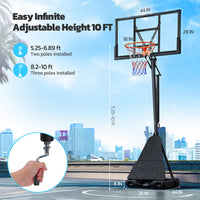 Portable Adjustable Basketball Hoop System