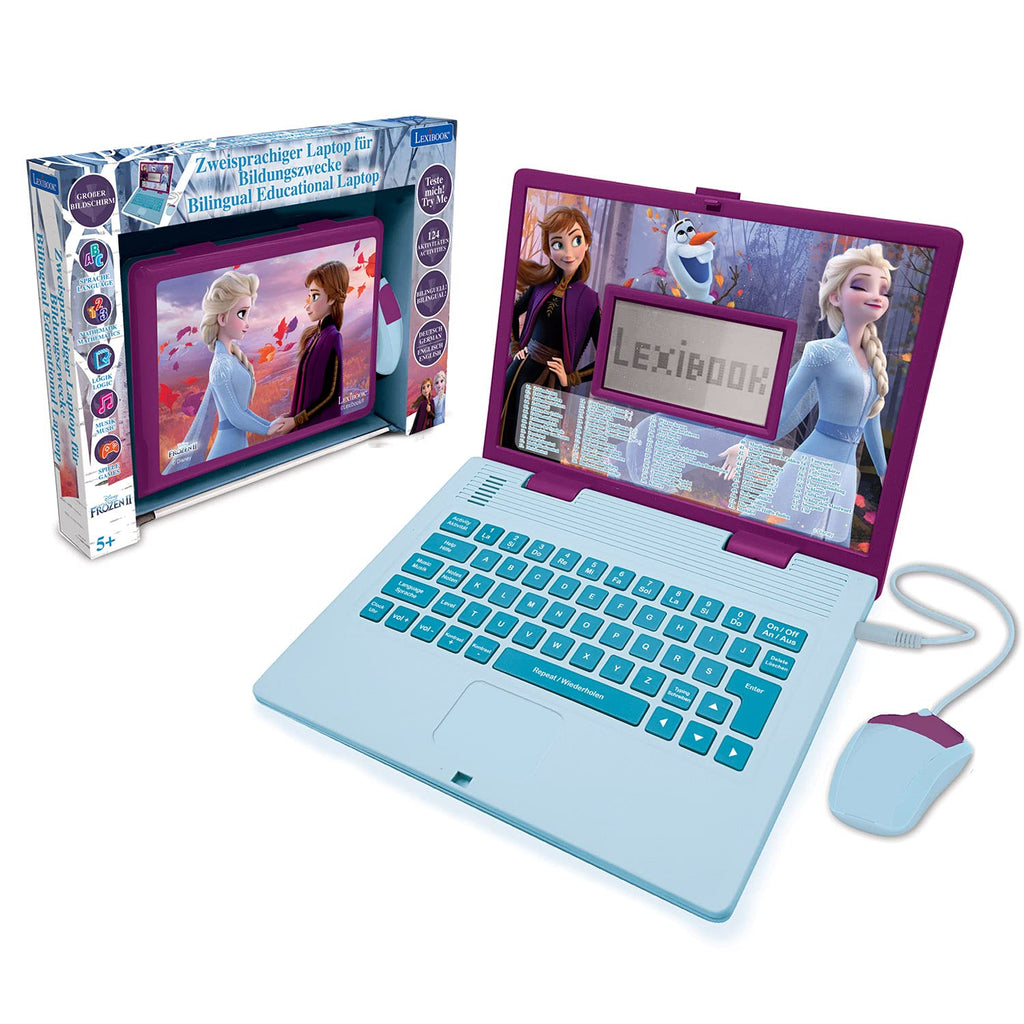 Disney Frozen 2 Educational Bilingual Laptop Toy 124 Learning Activities for Kids