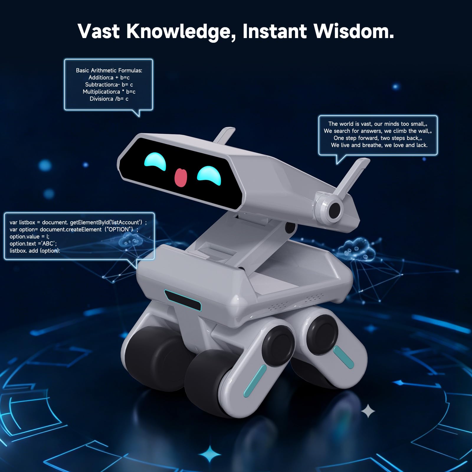 AI Robot for Kids with ChatGPT STEM Learning Companion Educational Toy