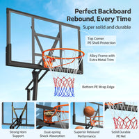 Portable Adjustable Basketball Hoop System