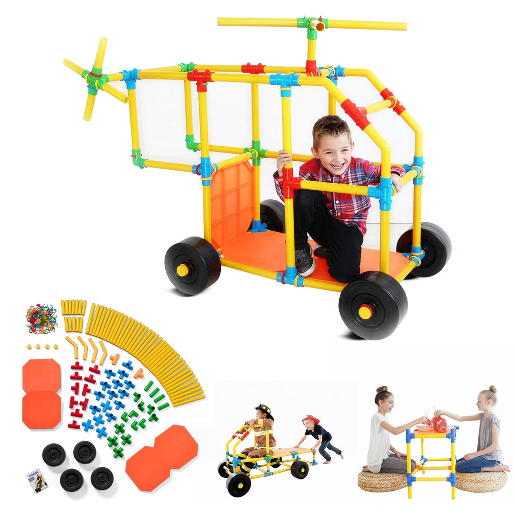 Tubelox Deluxe Building Set STEM Construction Toy for Kids