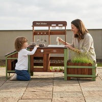 Wooden Outdoor Pretend Play Kitchen