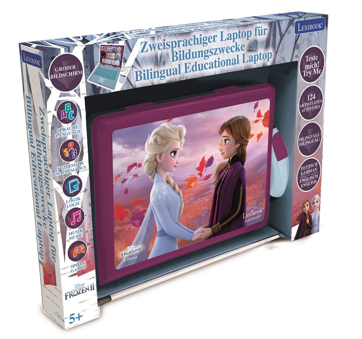 Disney Frozen 2 Educational Bilingual Laptop Toy 124 Learning Activities for Kids