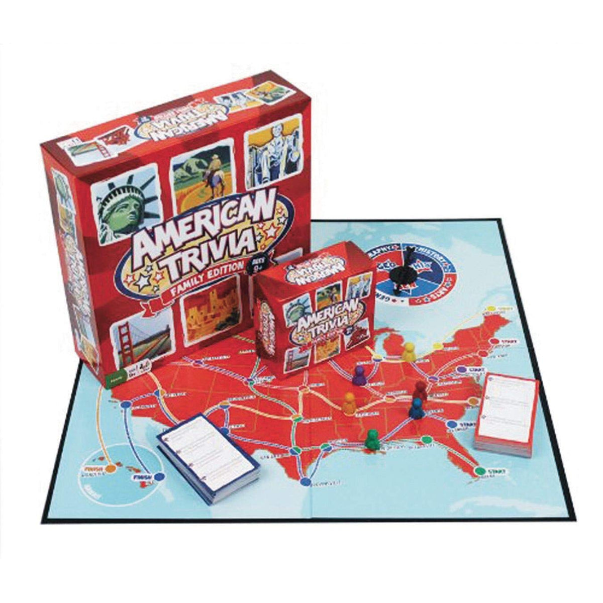 American Trivia Family Board Game