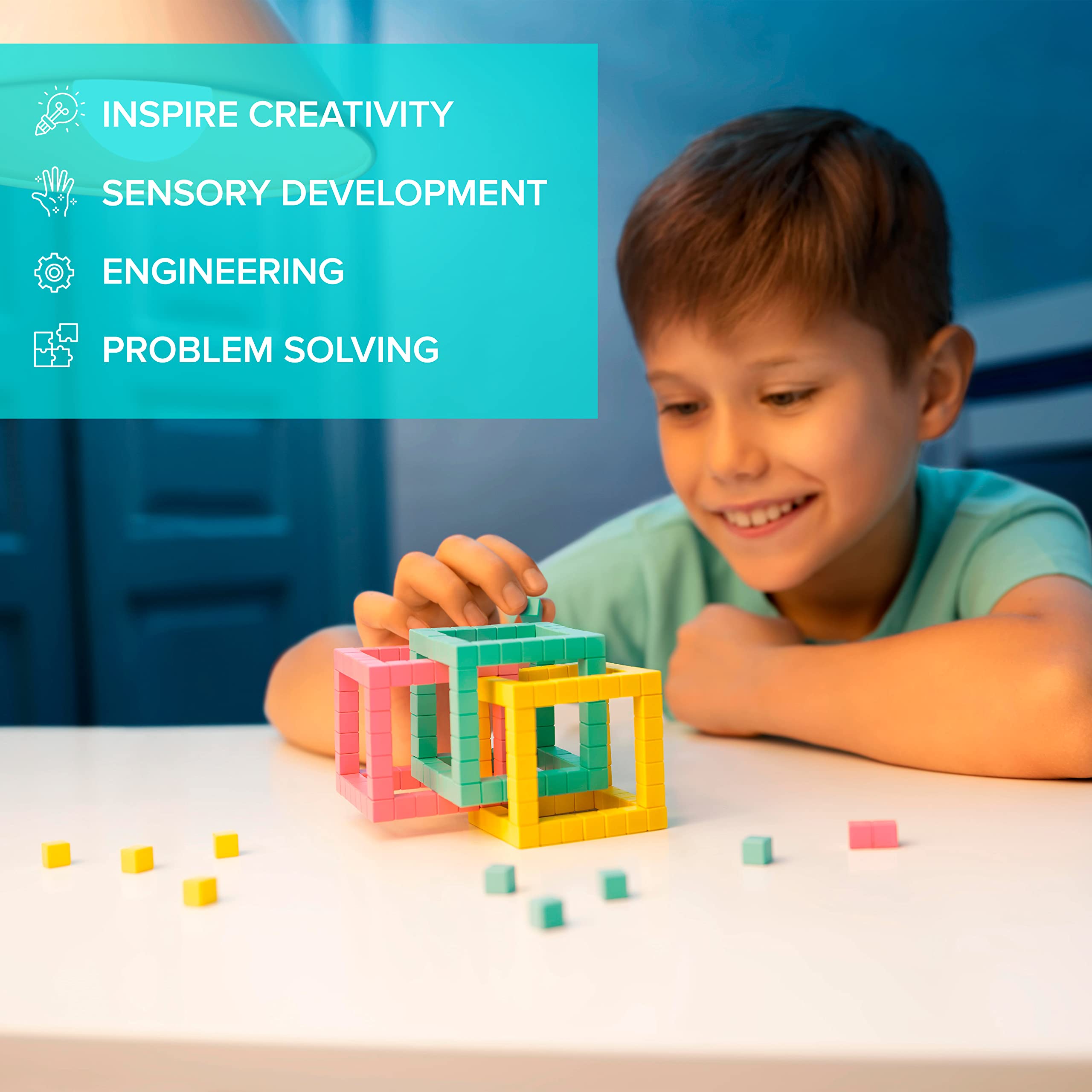 Mega Magnetic Building Blocks Set Cubes Construction Toy for Kids & Adults