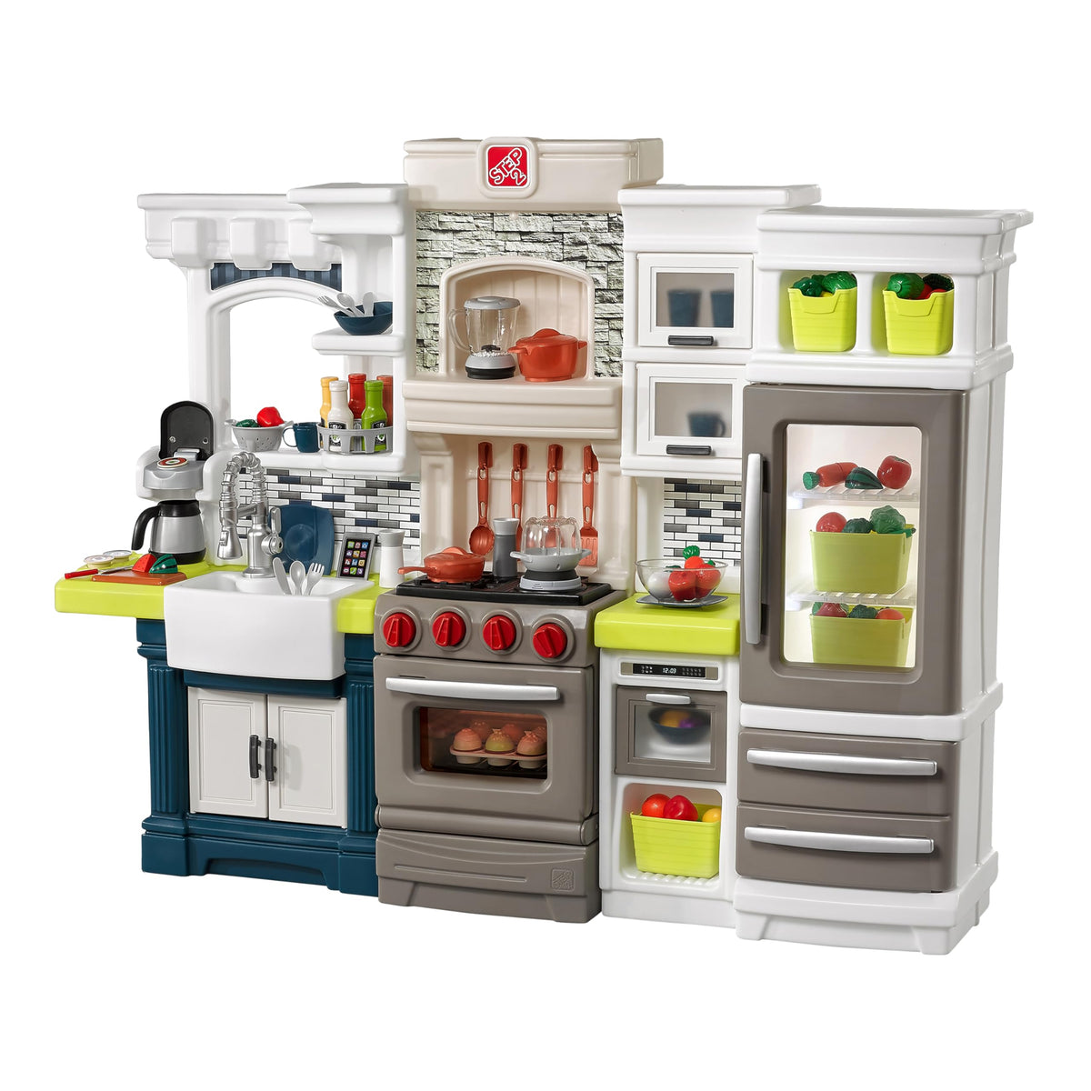 Kids Pretend Play Kitchen Set with Accessories