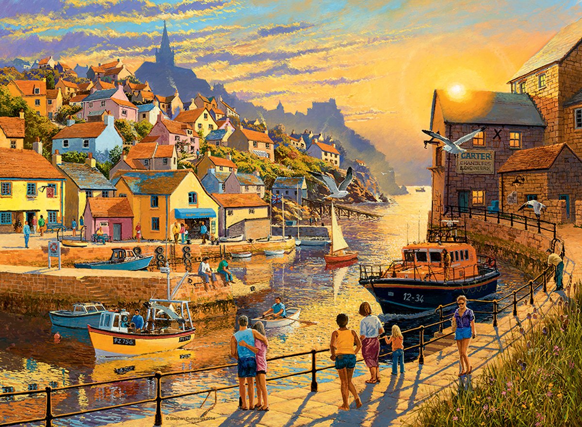 Ravensburger Coastal Retreats 2X 500pc Jigsaw Puzzle