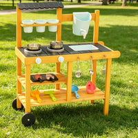 Wooden Garden Play Kitchen with Water Tank