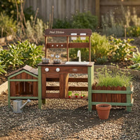 Wooden Outdoor Pretend Play Kitchen