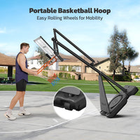 Portable Adjustable Basketball Hoop System