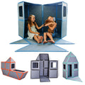 Giant Magnetic Fort Building Panels 24 Pieces STEM Building Toy for Kids 3-10:::