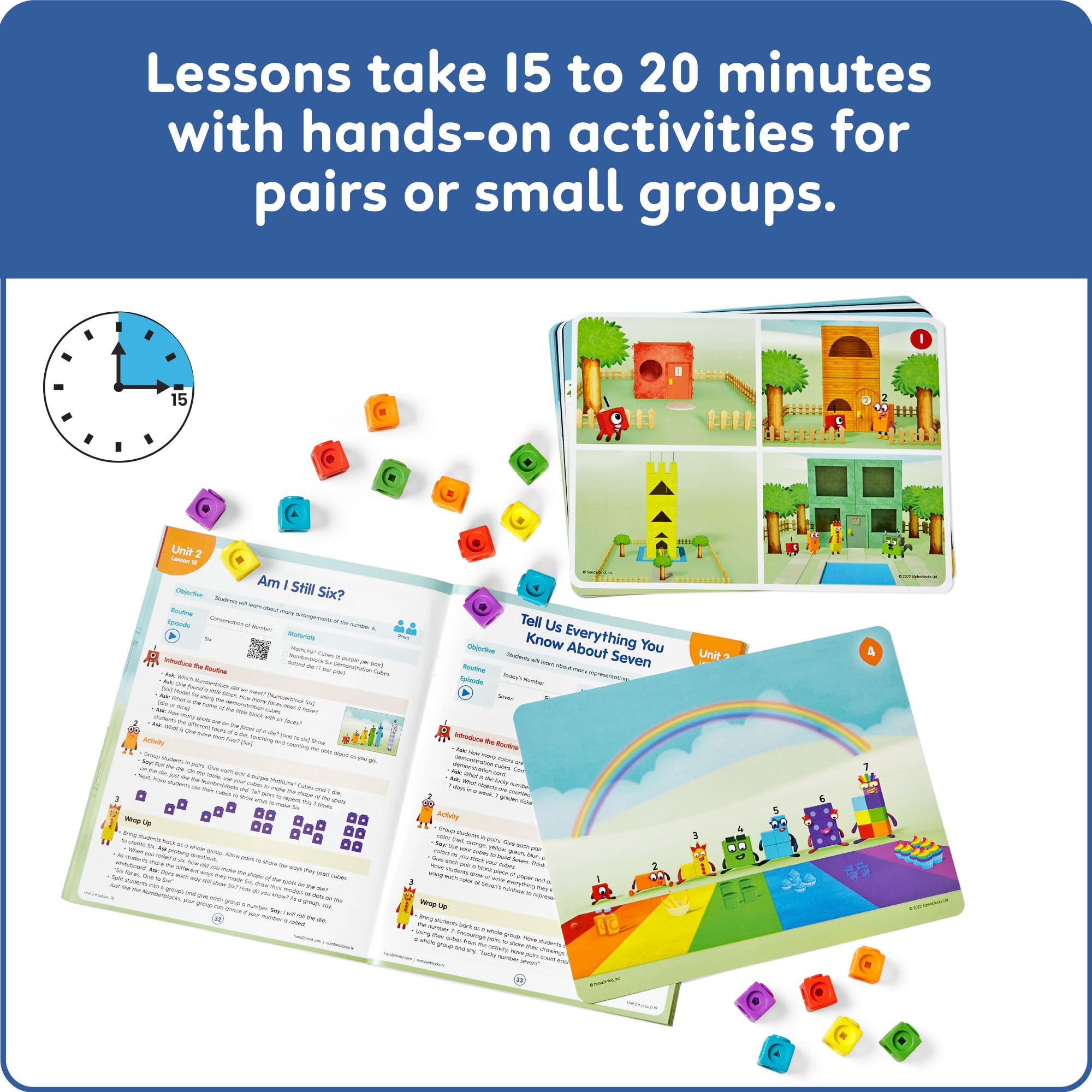 Numberblocks Math Learning Set Counting Blocks Preschool Educational Toys