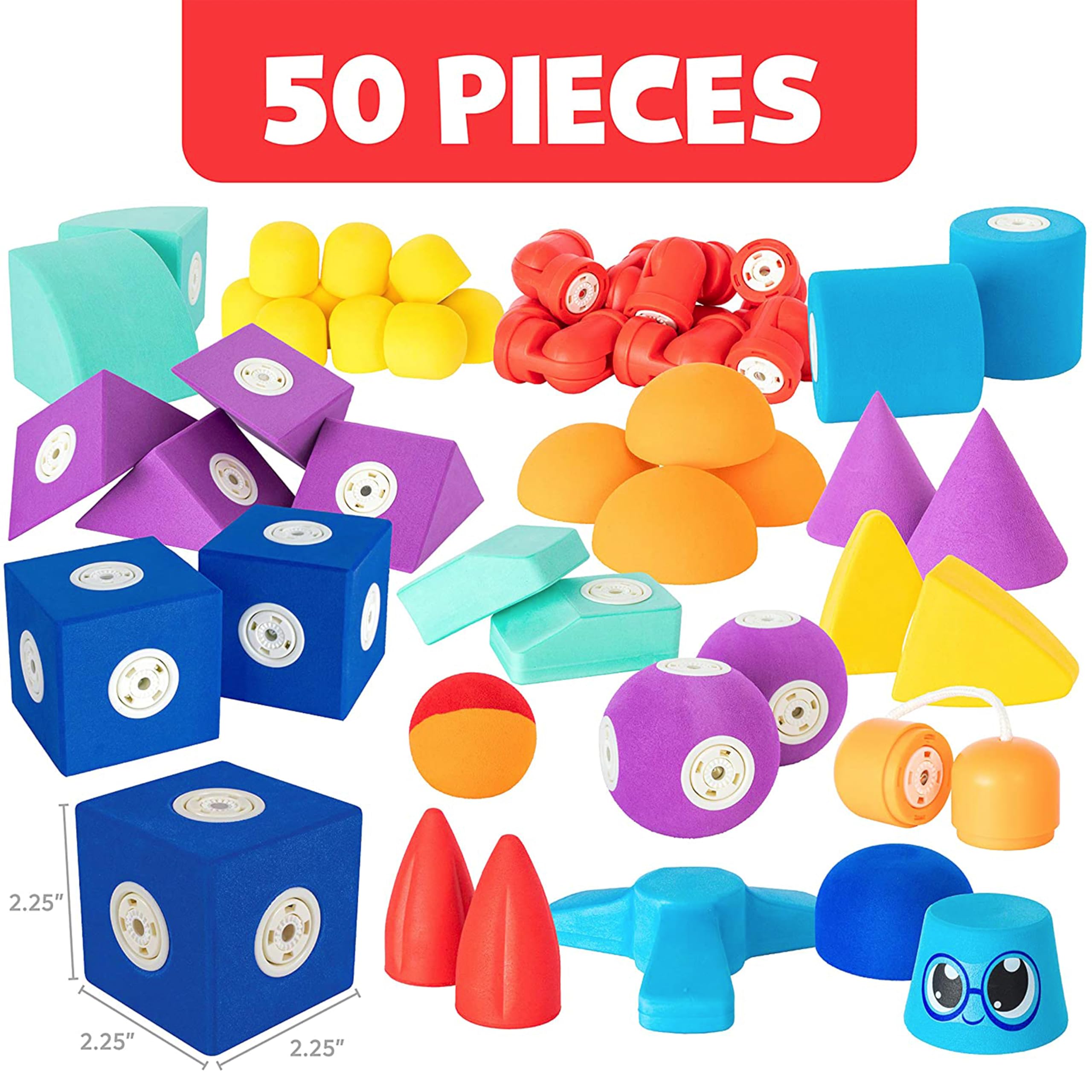 Magnetic Foam Blocks STEM Bath Building Toy for Kids 3-6 Years