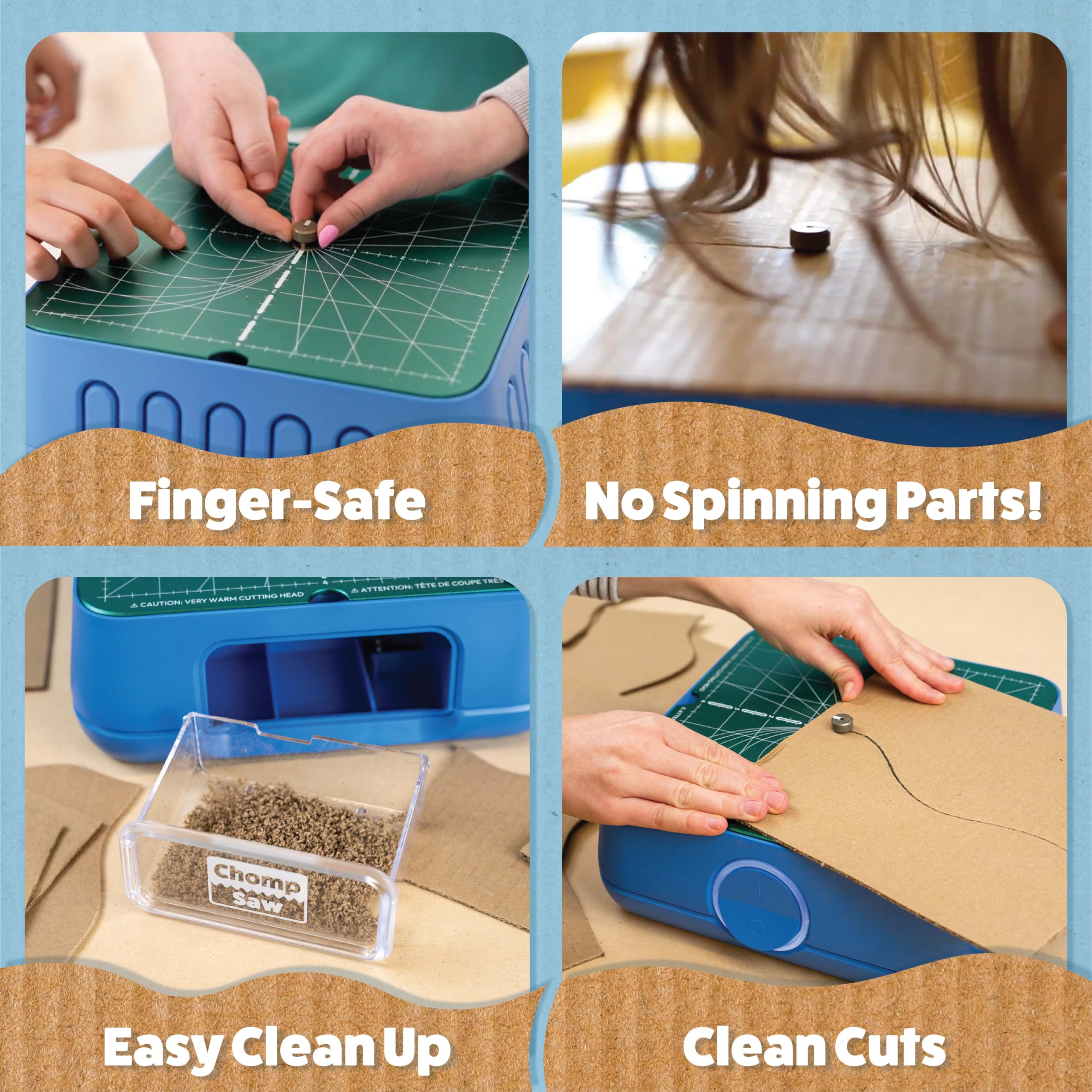 STEM Cardboard Building Kit with ChompSaw Maker Set & Inventor Workbook Ages 8+